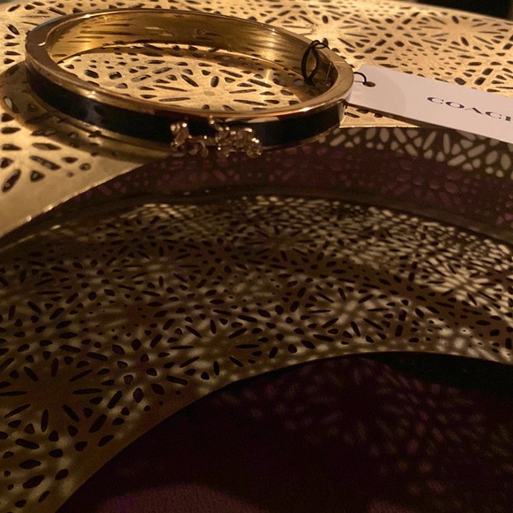 NWT. Coach bangle bracelet with iconic Coach horse and carriage motif. - Picture 4 of 7